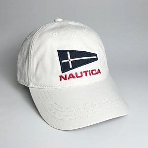 美國百分百【全新真品】NAUTICA 帆船牌 帽子 配件 高爾夫球帽 運動休閒 遮陽帽 男帽 LOGO 白色 AD93