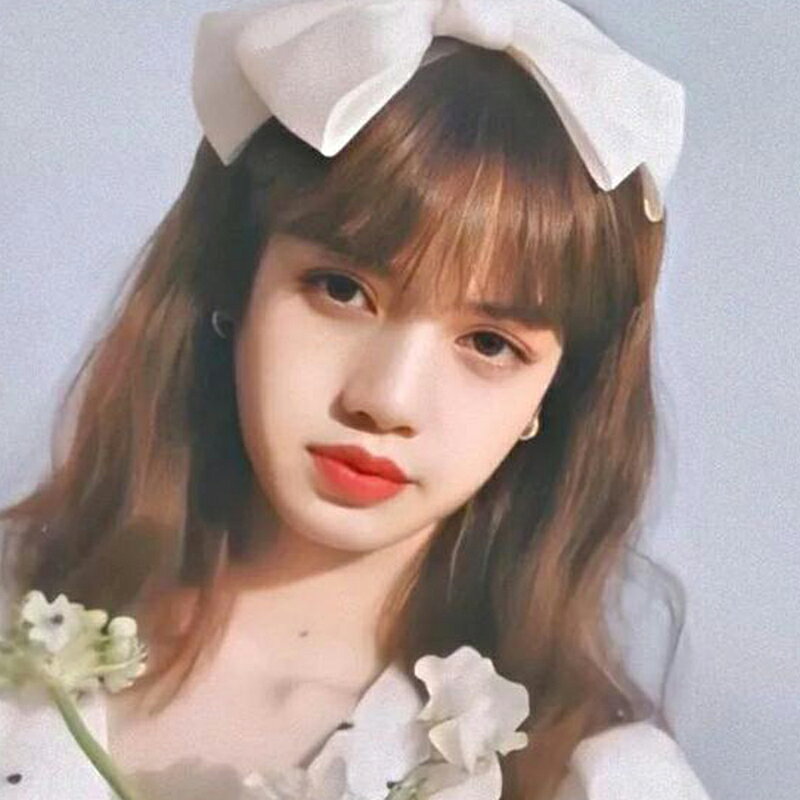 Lisa同款白色蝴蝶結發夾大號夾子網紅頂夾後腦勺彈簧夾發卡頭飾女