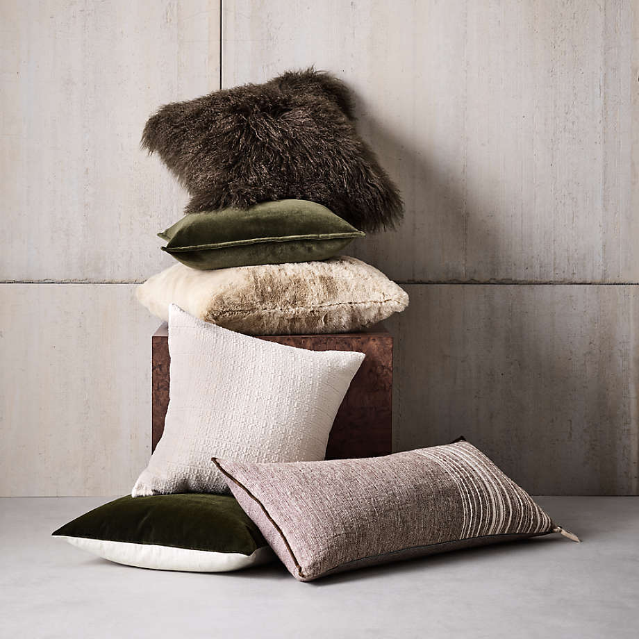 【美式都會&鄉村】Faux Mohair 抱枕套 50 X 50 CM 馬丁尼橄欖綠 4