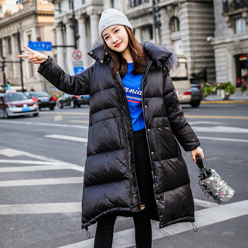 真 羽絨90%白鴨絨 羽絨服白鴨絨夾克-加厚連帽大毛領百搭女外套73zc37【獨家進口】【米蘭精品】
