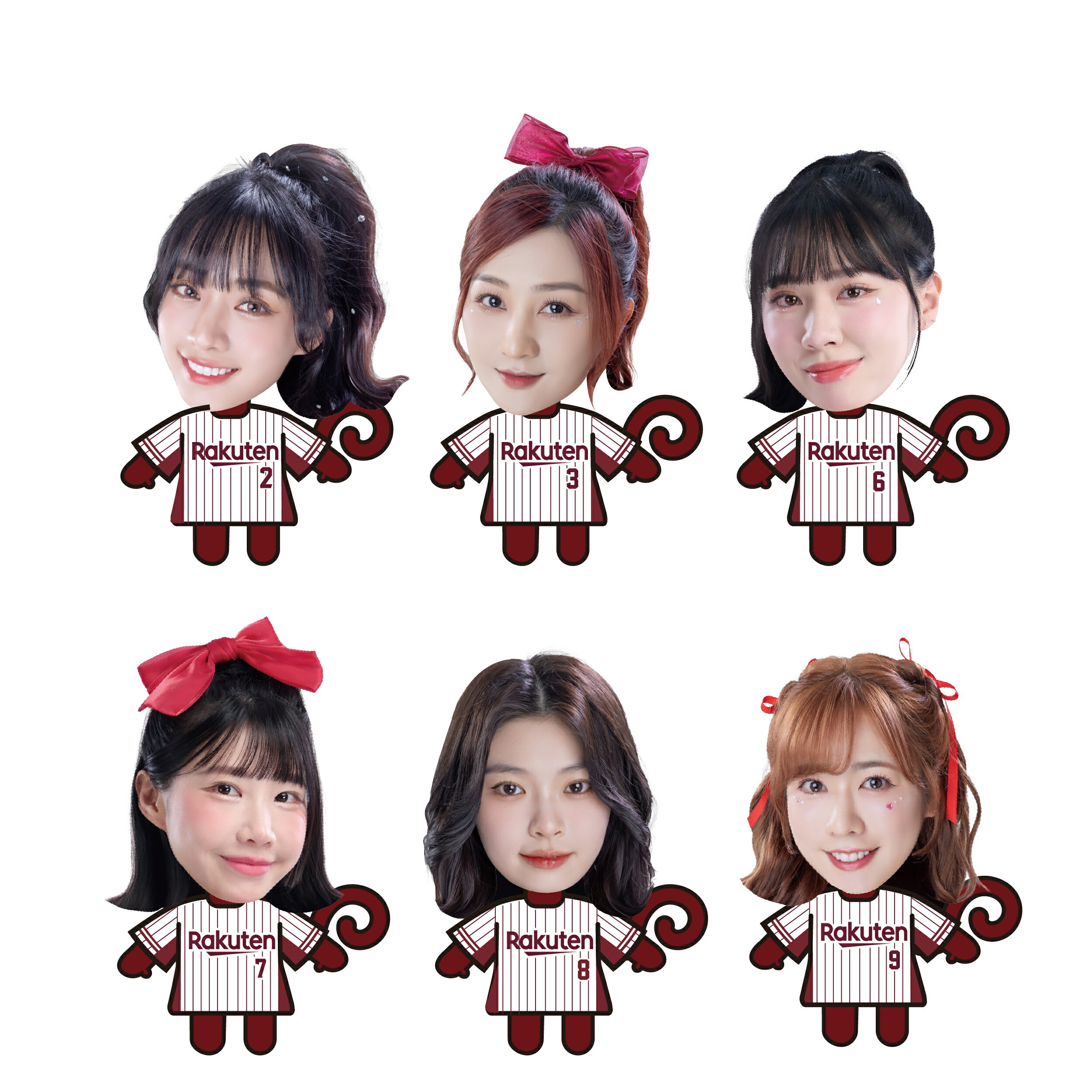 【隨機出貨】大頭猿氣 x 樂天女孩 壓克力鑰匙圈 2