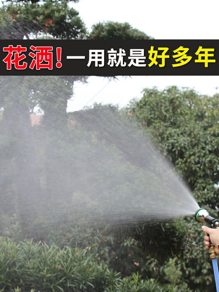 自來水洗車水槍洗車套裝 家用4分6分水管高壓澆花噴頭花灑