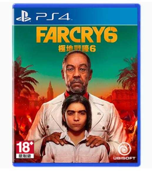 索尼PS4遊戲片 孤島驚魂6 極地戰壕 far cry 6 繁體中文 全新/二手