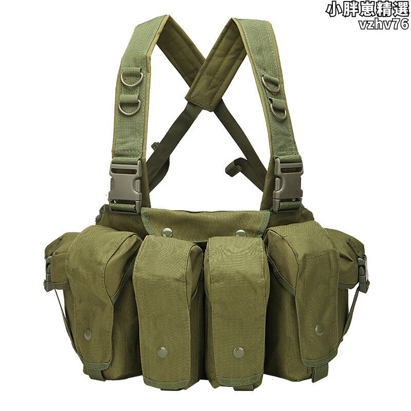 【限時優惠】【好康】戰術背心肚兜軍迷AK胸掛攜行裝備多功能作戰馬甲快拆子彈帶配件袋