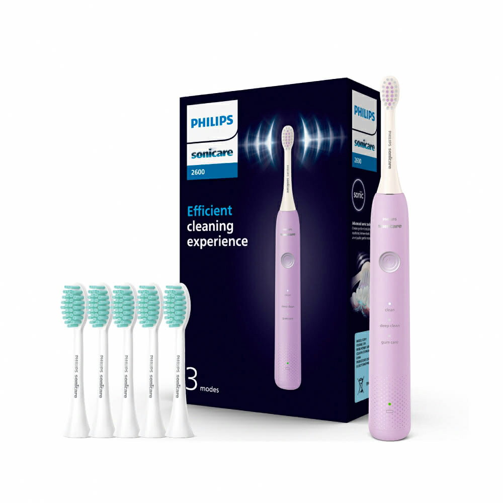 【Philips 飛利浦】HX2411/01 輕柔舒敏音波牙刷 紫色【三井3C】