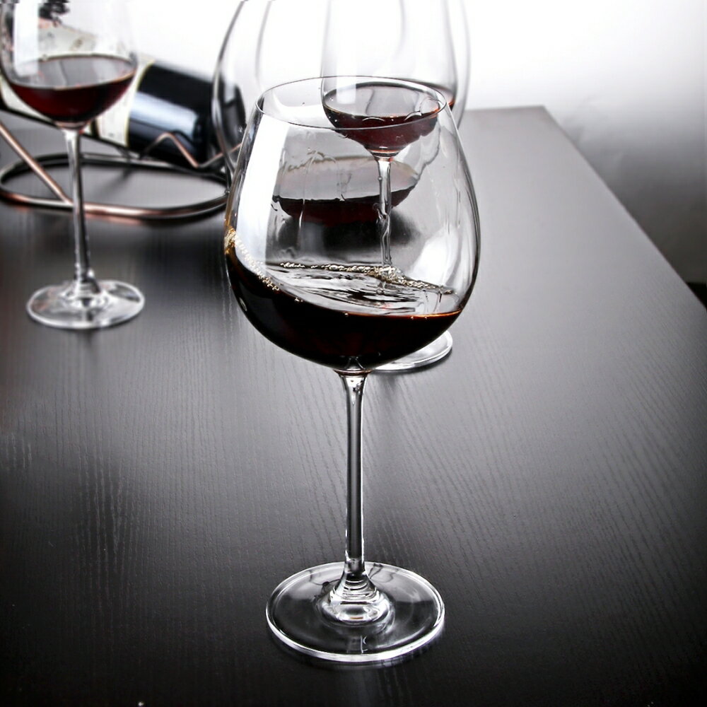 水晶高脚杯红酒杯家用大号2个一对欧式勃艮第红酒杯套装葡萄酒杯