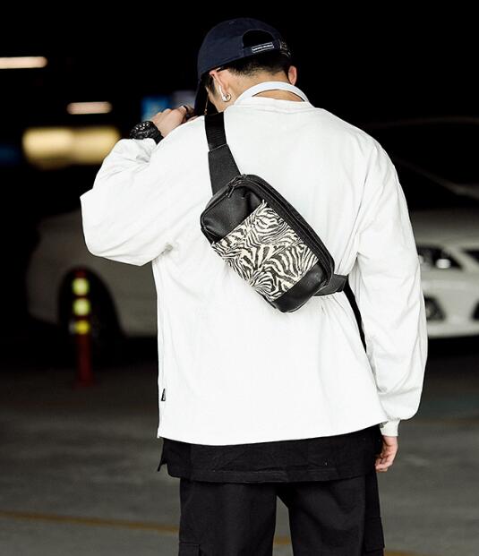 FINDSENSE X 韓國 男士 多功能 街頭潮流時尚 戶外運動胸包 單肩包 斜挎包 腰包