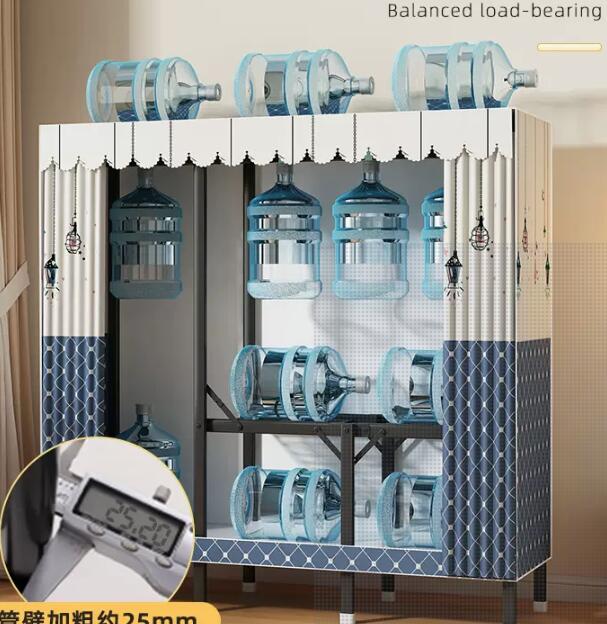 衣櫃家用臥室免安裝摺疊簡易組裝衣櫃出租房用結實耐用鋼架佈衣櫥