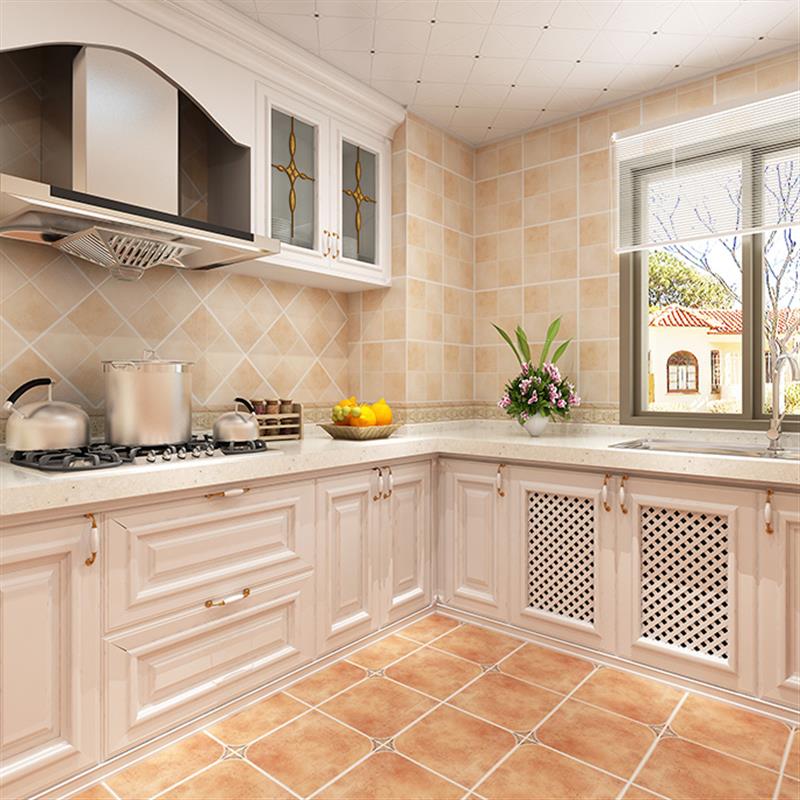歐美式復古廚房墻磚衛生間地磚300x300地中海田園墻面磚防滑地磚