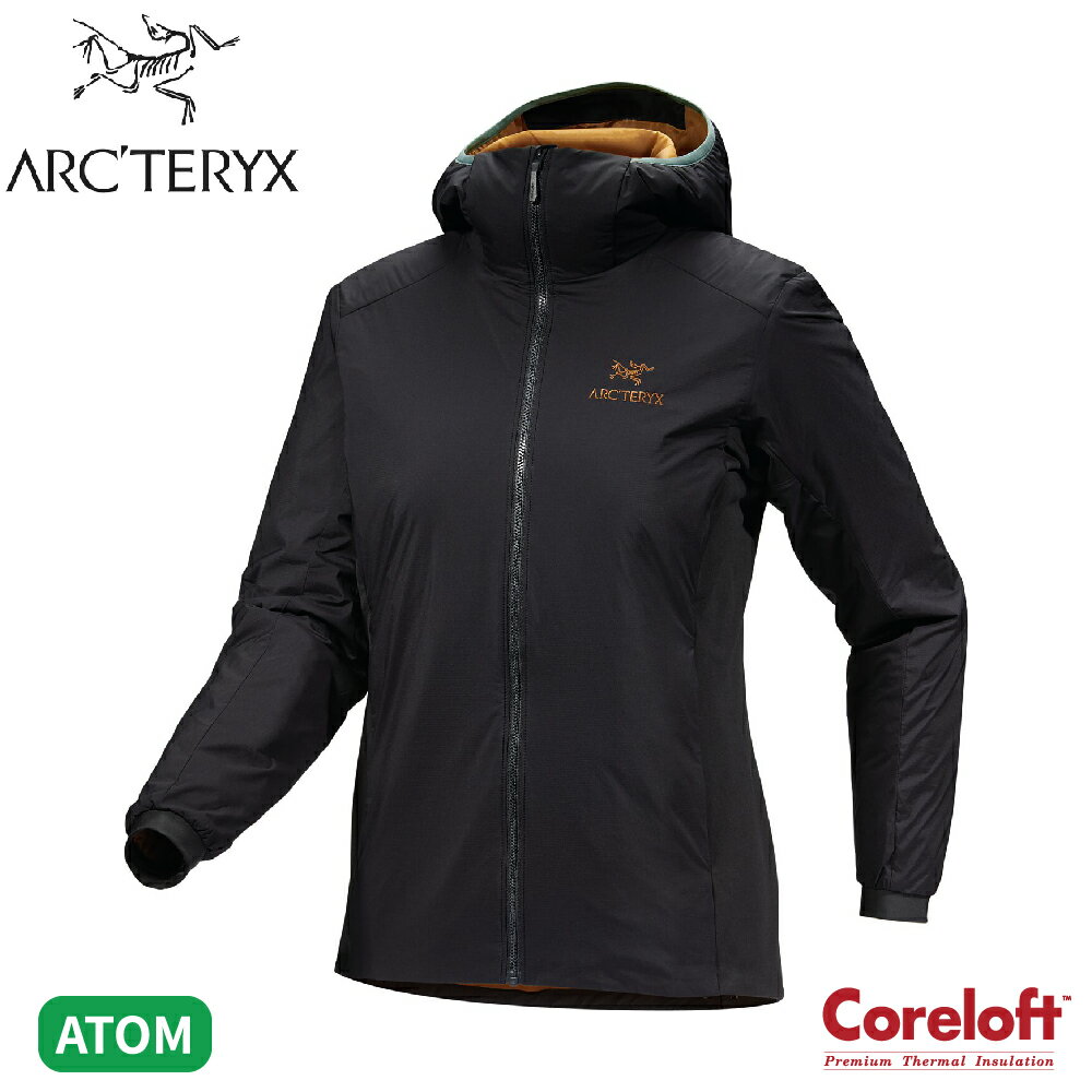 【ARC'TERYX 始祖鳥 女 Atom 化纖外套(連帽)《魔術黑》】X000006780/連帽外套/防風外套/保暖外套