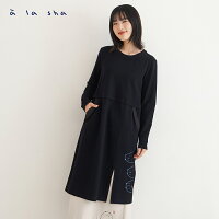 a la sha Q咪開衩長袖洋裝 a la sha Q咪開衩長袖洋裝