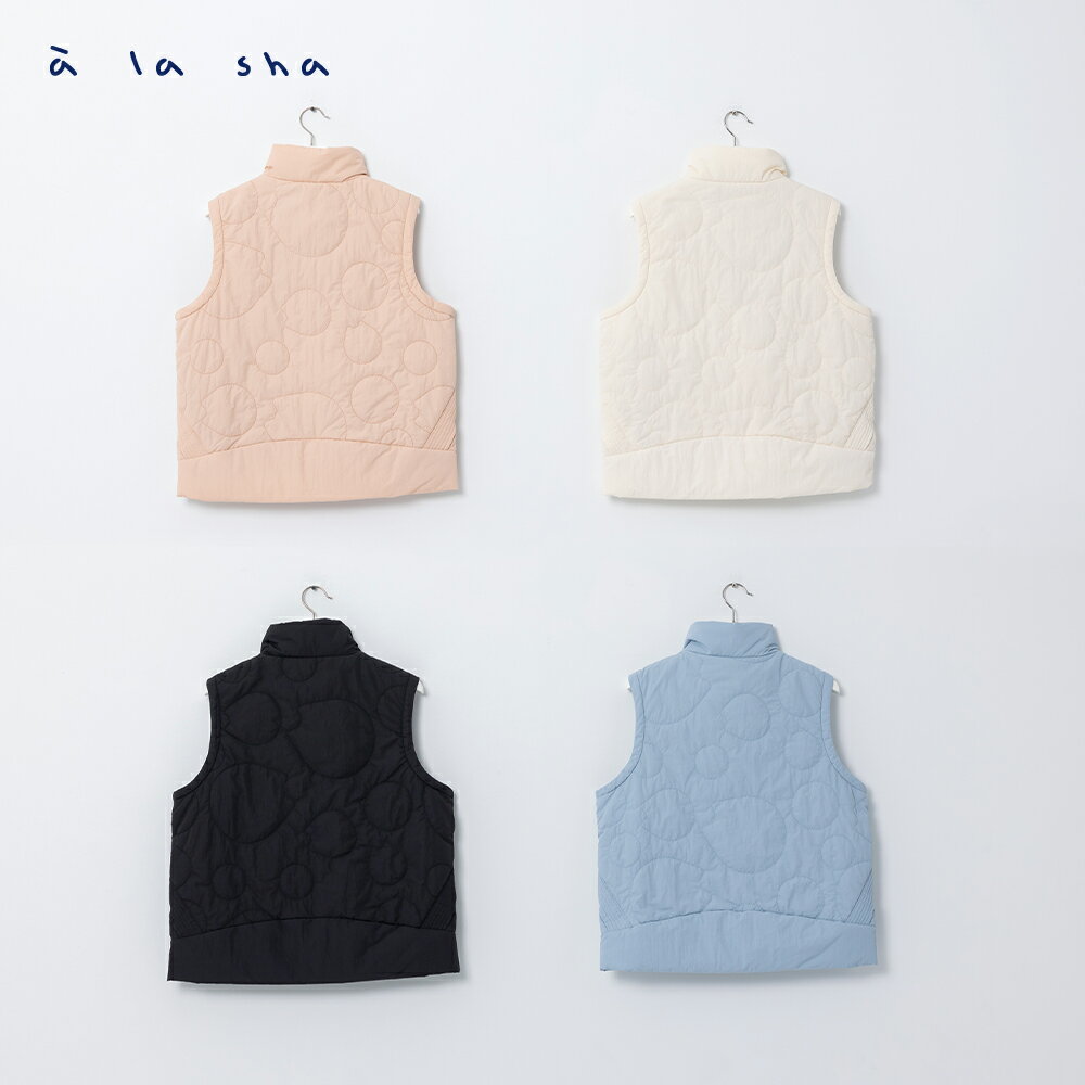 a la sha 貓點點絎縫鋪棉背心外套 5