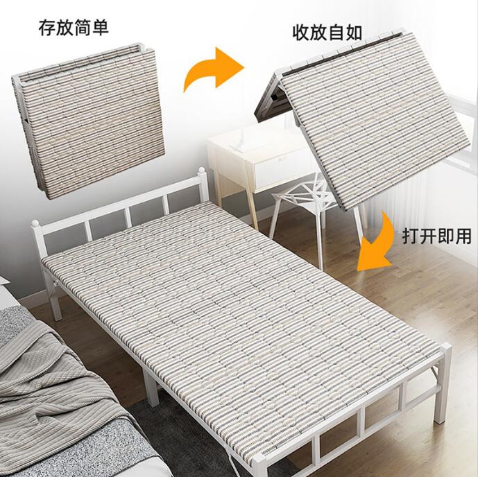 店長推薦折疊床單人床午休床便攜鐵藝床硬板床木板床便攜簡易床醫院陪護床 99購物節
