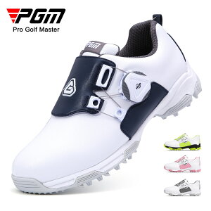 『下殺價1399』PGM 高爾夫男童球鞋青少年旋轉鞋帶防側滑兒童防水鞋子工廠直銷
