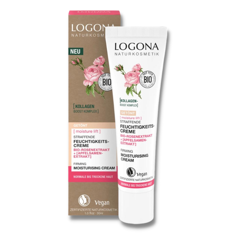 德國 LOGONA 諾格那 玫瑰緊緻潤色保濕霜 30ml 玫瑰 潤色 清爽 保濕 光澤 臉部保養 附發票【心心哈德】現貨 全館499超取免運｜全場下殺★滿額再享折扣