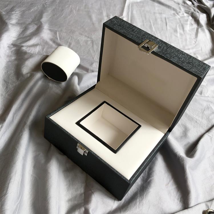手錶收納盒 皮質男女手表盒高檔房卡飾品收藏收納盒單個手表送禮盒子 城市玩家