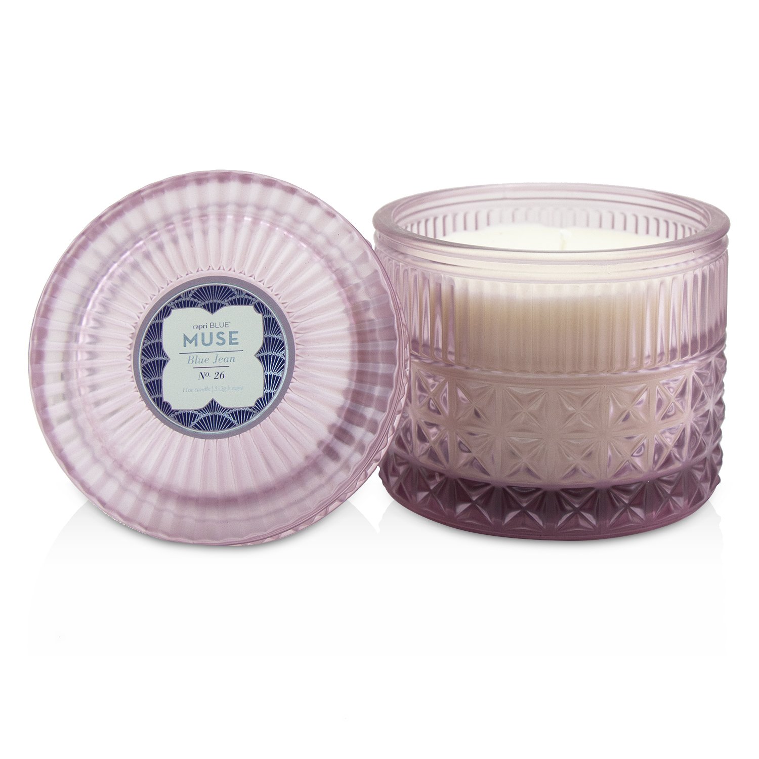 Capri Blue - 香氛蠟燭罐 - Blue Jean Muse Faceted Jar Candle - Blue Jean