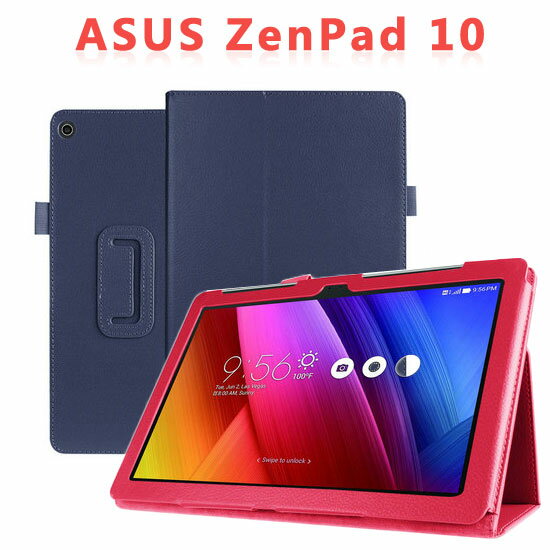 【斜立、帶筆插】ASUS ZenPad 10 Z301MFL/Z301ML P00L、Z300CL P01T、Z300CG/Z300CNL P021、Z300C/Z300M P023 荔枝紋皮套/書本式側掀平板保護套/支架展示