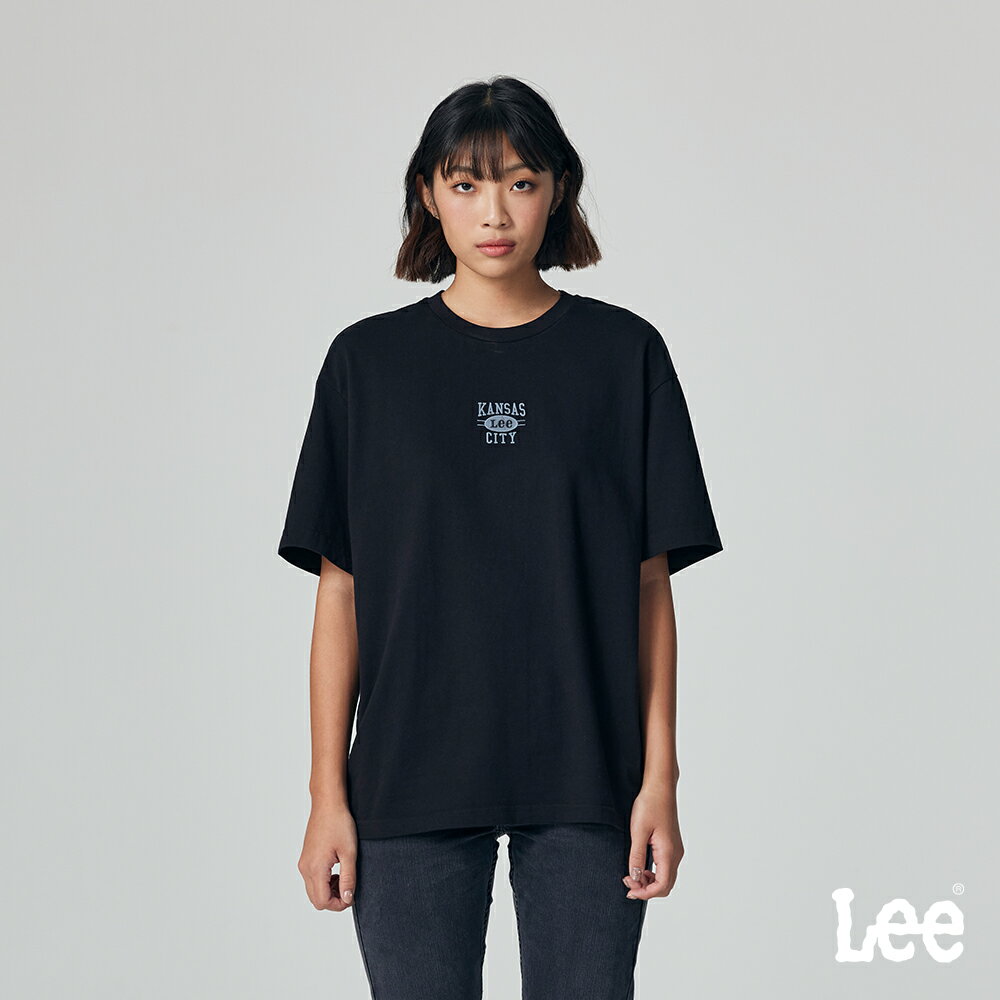 Lee 男女同款 寬鬆版 標語文字LOGO 短袖T恤 | Modern & FITS’ EM ALL