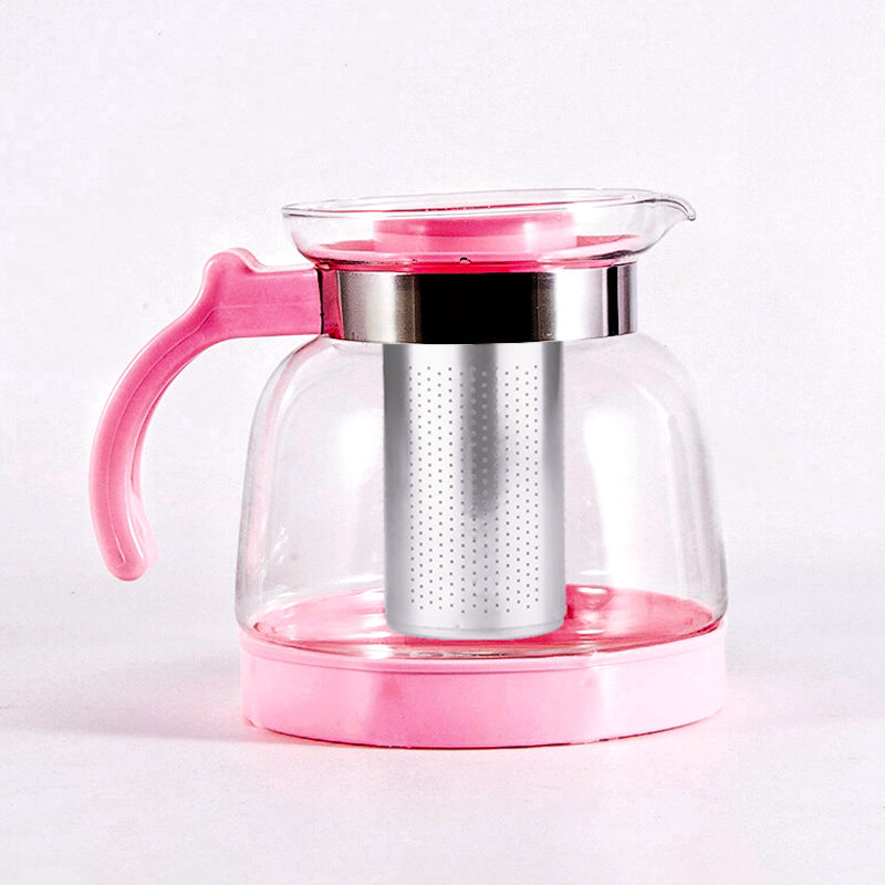 新款冷水壺玻璃耐高溫家用防爆耐熱網紅涼水壺過濾茶水花茶壺