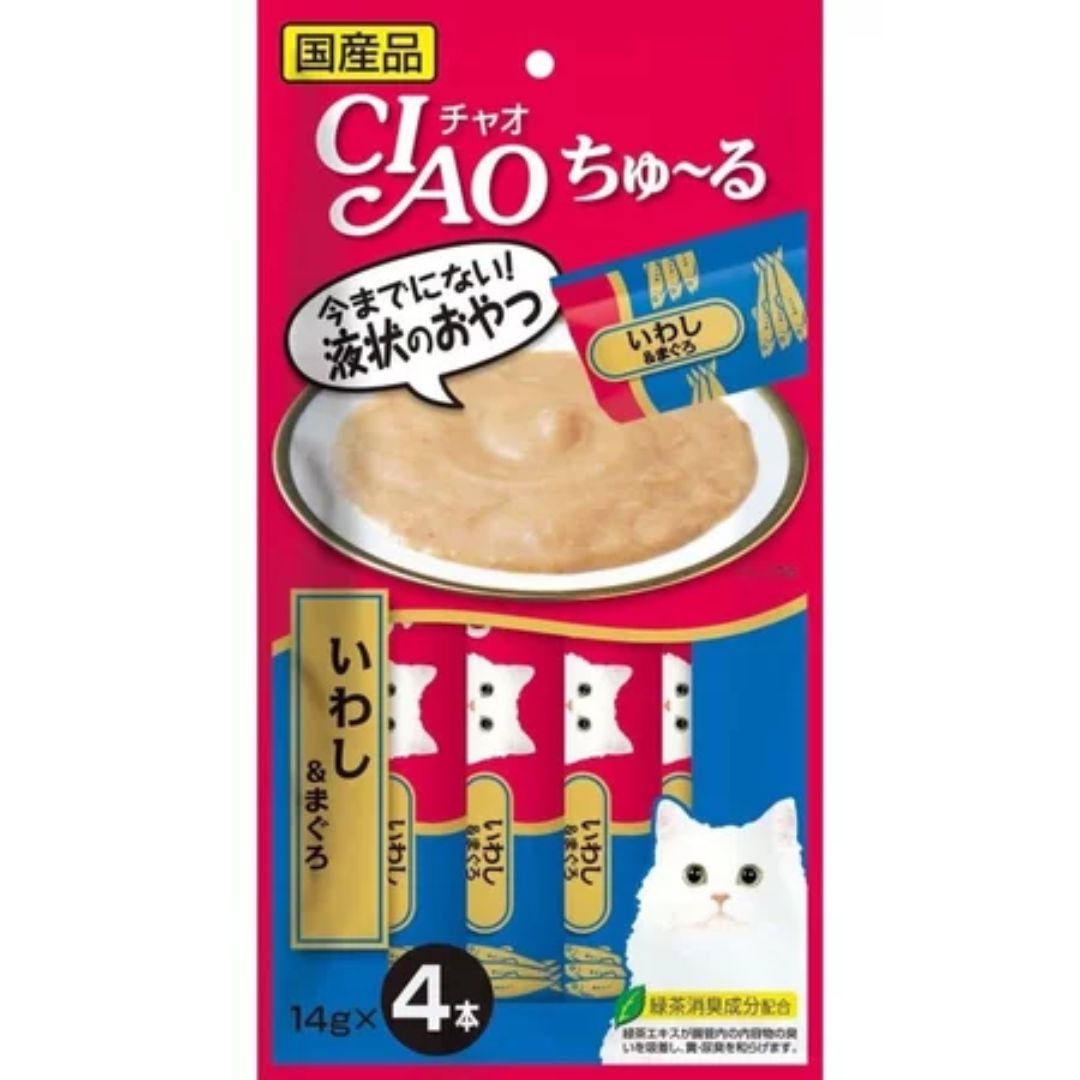 日本 CIAO 啾嚕貓肉泥 14gX4入 啾嚕肉泥｜啾嚕肉泥 旨定罐肉泥 炙燒肉泥  日本貓零食 原廠公司貨  貓肉泥 公司貨『🐶🐱Ayumi』【 寵物用品 狂殺 ★ 滿額現抵$480 】請注意 部分出貨時間較長 0