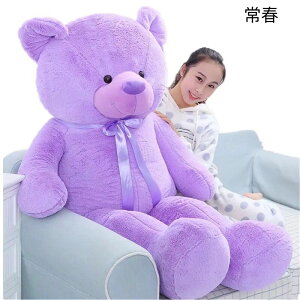 紫色薰衣草熊布娃娃泰迪熊公仔大熊毛絨玩具熊抱抱熊女生日禮物