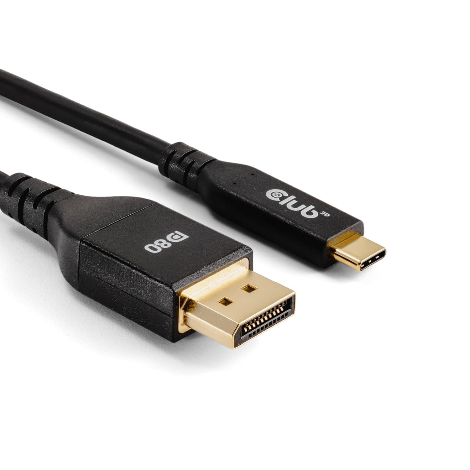 [6美國直購] Club 3D CAC-1559 USB‑C 轉 DisplayPort DP80 Bidirectional VESA 認證線 傳輸線 1m Cable Club3D PP4