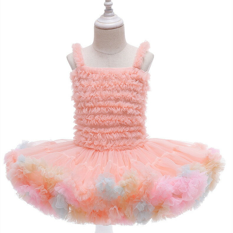洋氣嬰兒網紗裙兒童寶寶tutu裙子 公主周歲禮物連衣蓬蓬連衣裙
