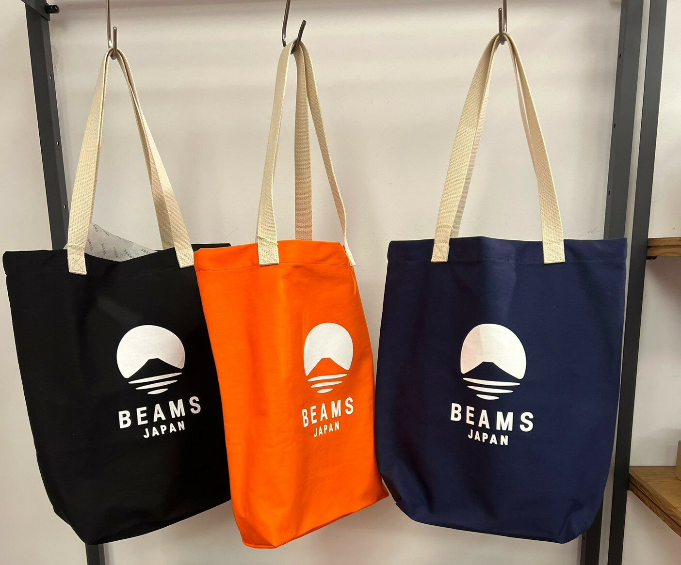 日本製 BEAMS JAPAN 別注 LOGO 托特包｜富士山款