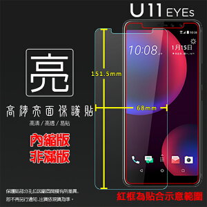亮面螢幕保護貼 HTC U11 EYEs 2Q4R100 保護貼 軟性 高清 亮貼 亮面貼 保護膜 手機膜