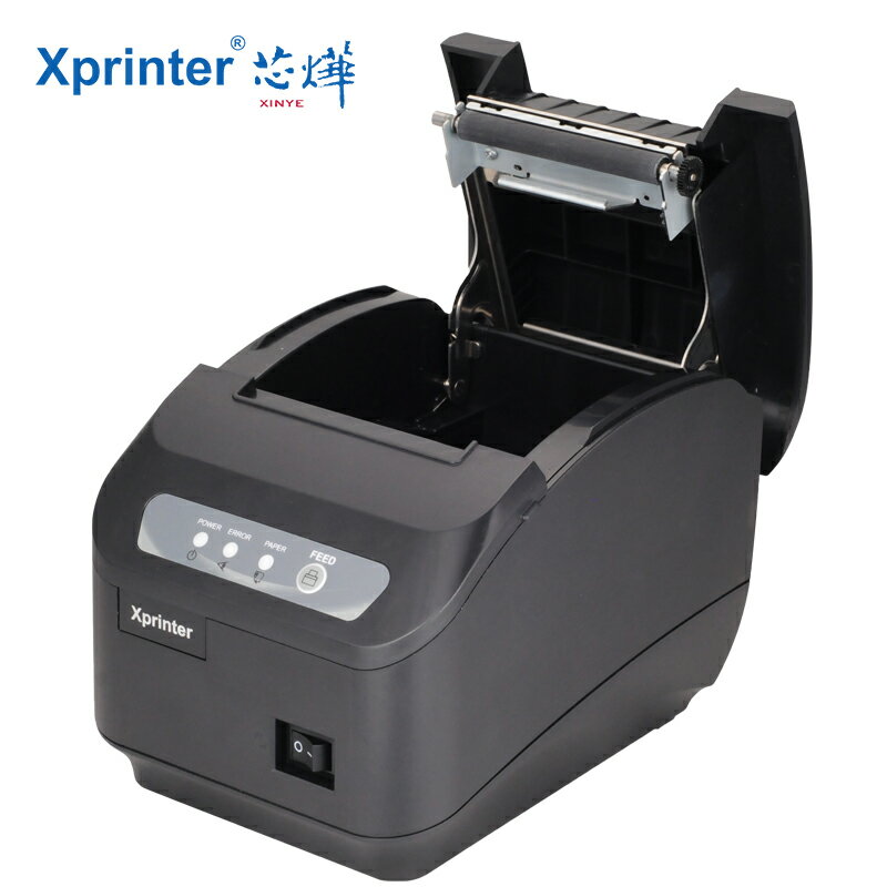 芯燁Q200II熱敏打印機小票據80mm餐飲超市收銀網口切刀廚房打印機 1