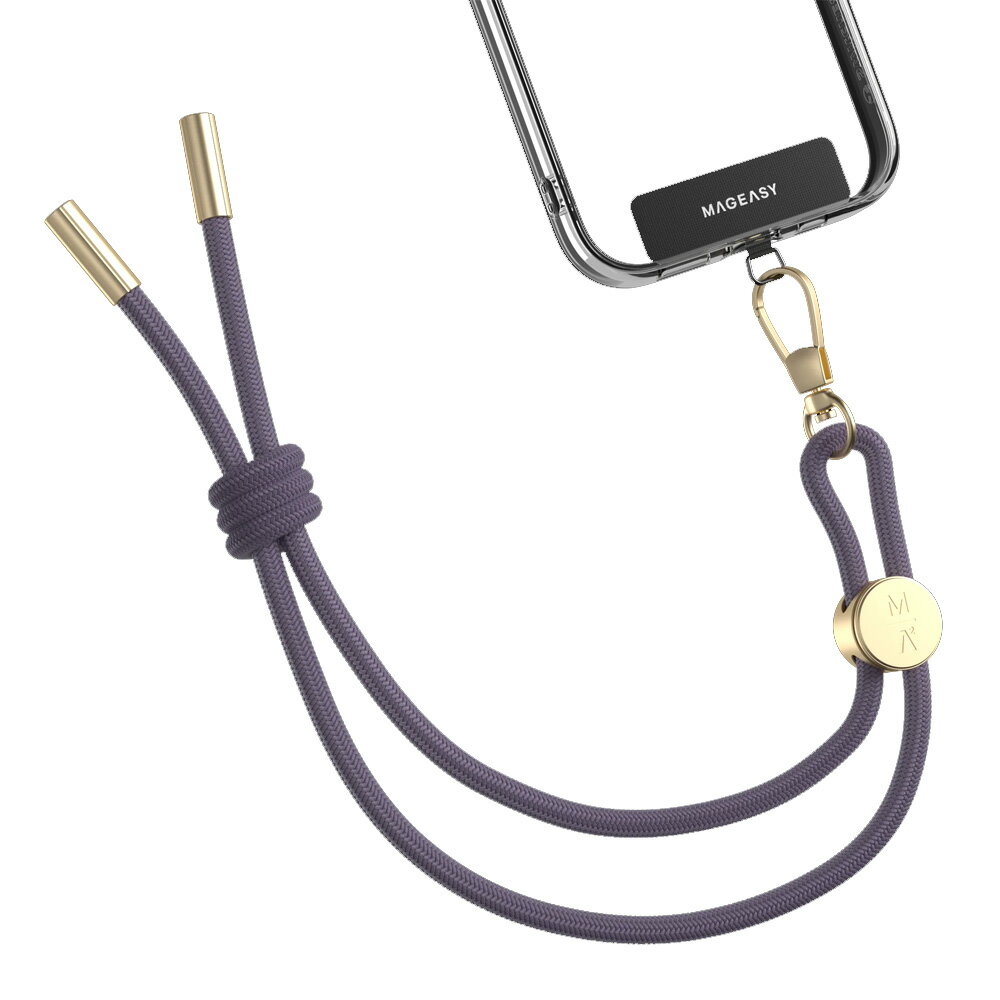 MAGEASY 6mm Wrist Strap 謎樣紫 手機 手腕掛繩/掛繩片組 H7855【新竹皇家4895241119293】