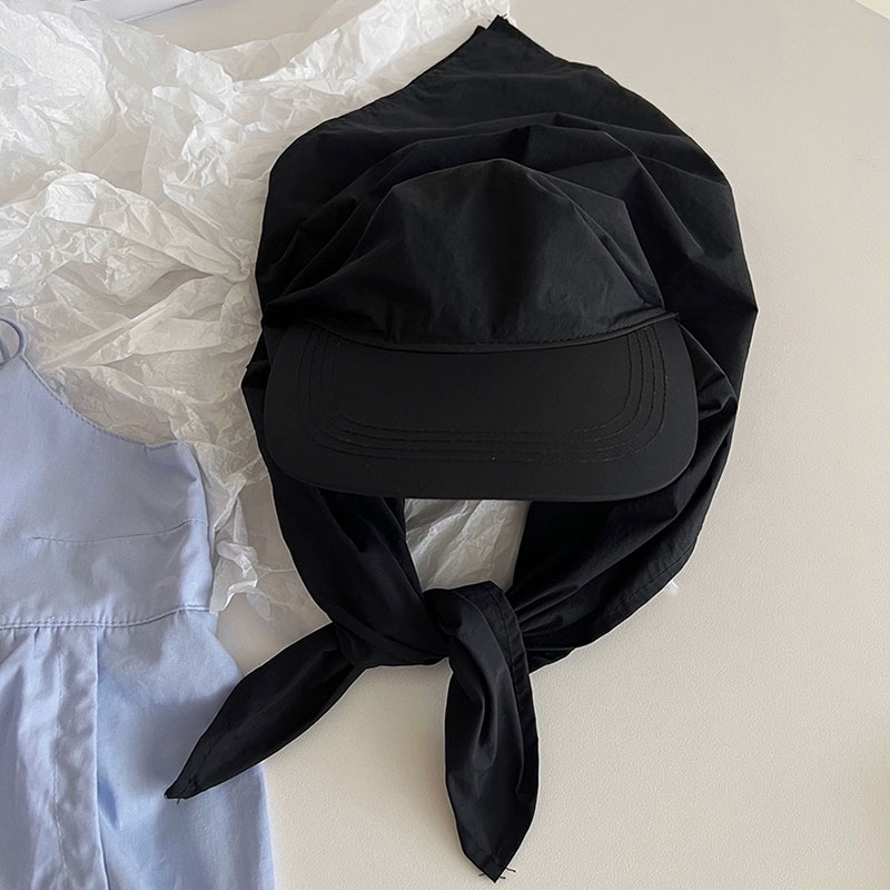 ANNAS 遮脖子 Jennie同款 防曬帽 頭巾 護頸帽 棒球帽 鴨舌帽 漁夫帽 遮陽帽 飛行帽 綁帶 速乾 露營 7