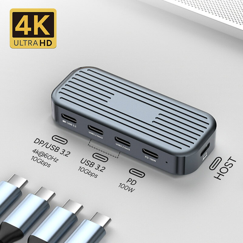 全功能擴充套件塢多功能docking station 4K60Hz拓展塢 10Gbps HUB【北歐居家生活】