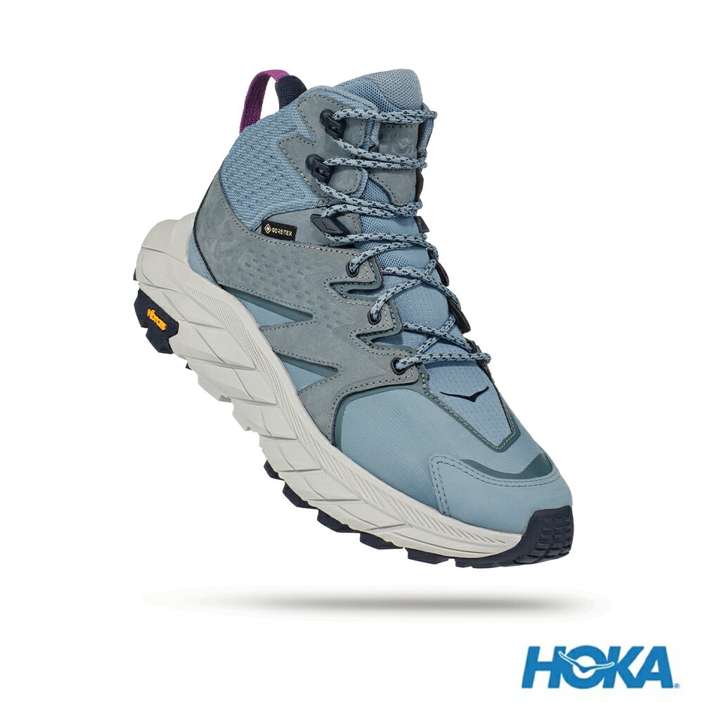 HOKA ONE ONE Anacapa 中筒Goretex 登山鞋HO1119372MSHM湖水藍/迷霧灰