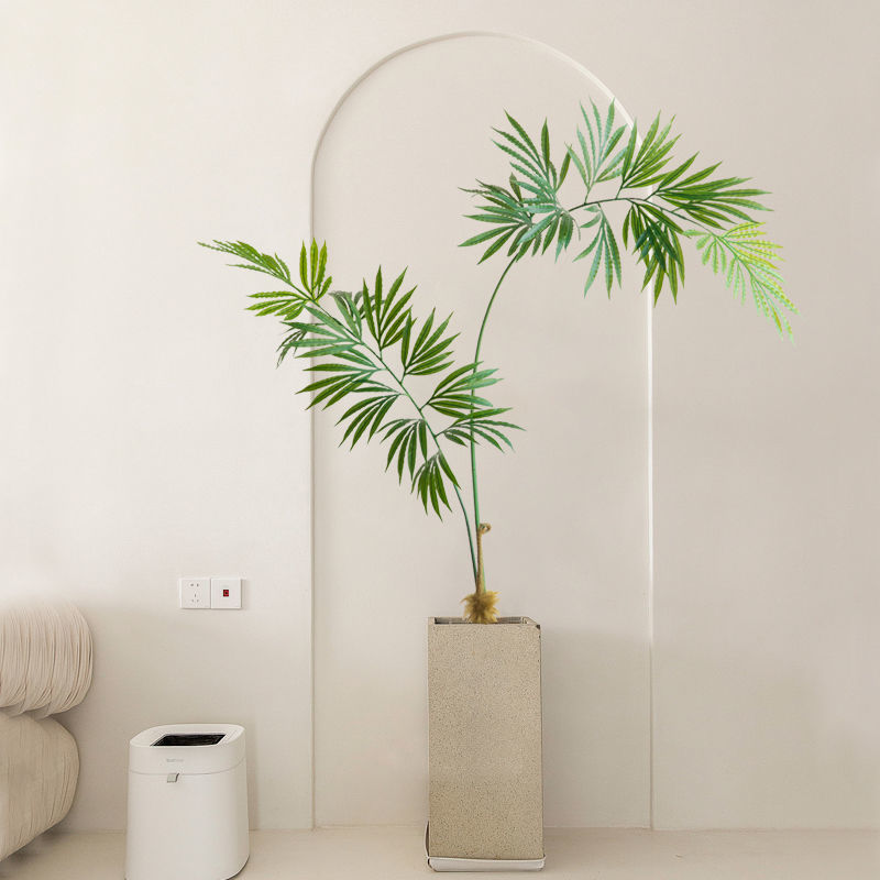 人造花 仿真植物 模擬樹 模擬綠植 模擬擺飾 ins風模擬綠植德寶蘇鐵網紅假植物盆栽室內客廳落地裝飾擺件137S 快速出貨
