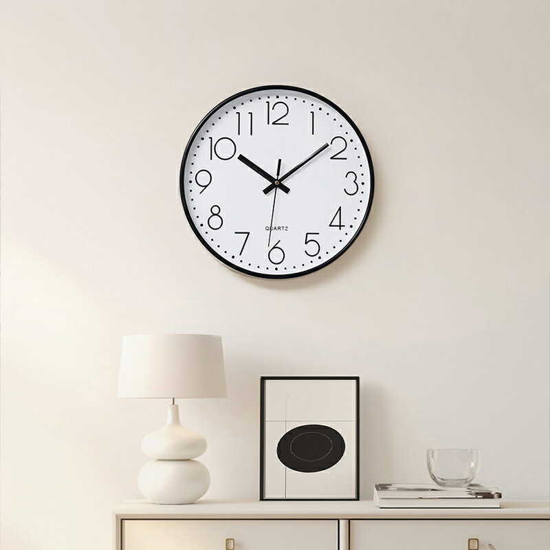樂享居家生活-免打孔掛鐘客廳家用鐘表2024新款簡約現代創意輕奢靜音掛墻時鐘掛鐘 時鐘 電子鐘 居家裝飾