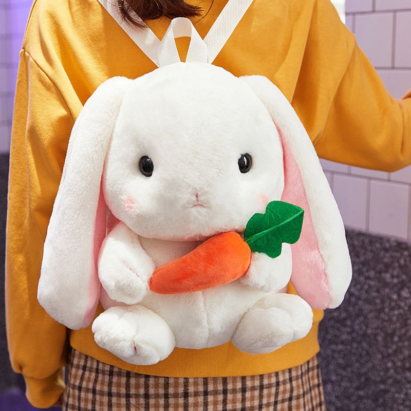 長耳朵兔子暖手插手抱枕毛絨玩具可愛生日禮物女生玩偶布娃娃公仔