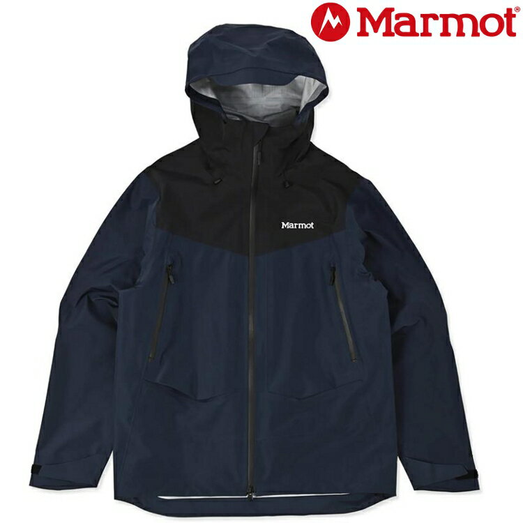 Marmot 土撥鼠 GTX M 男款 防風防水外套/GORE-TEX登山雨衣 TSAMR001 J046 藏青/黑