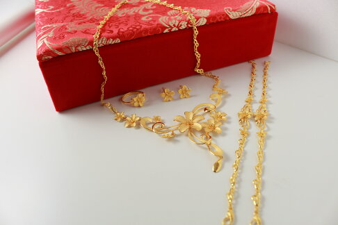 【HJ DIAMOND】巴洛克文定結婚黃金套駔 1