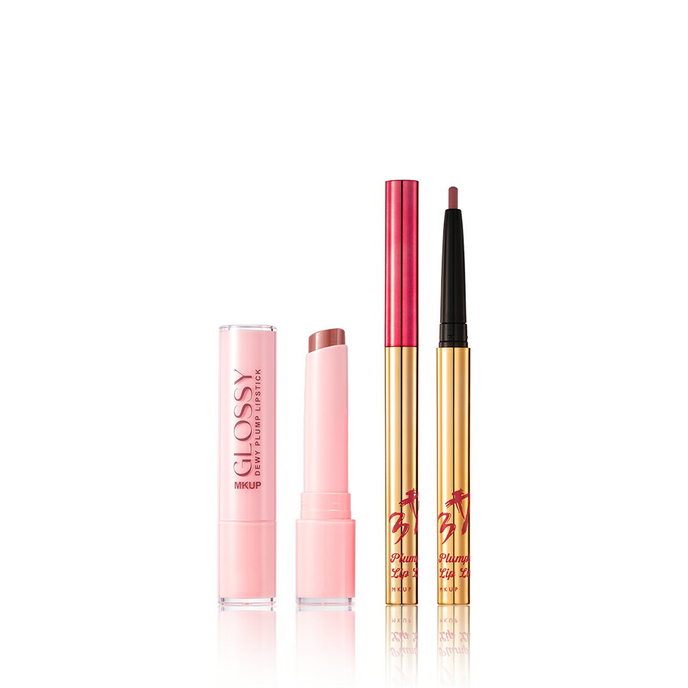 MKUP 美咖【新品上市】高水感玻璃嘟嘟唇膏+立體嘟嘟唇線筆