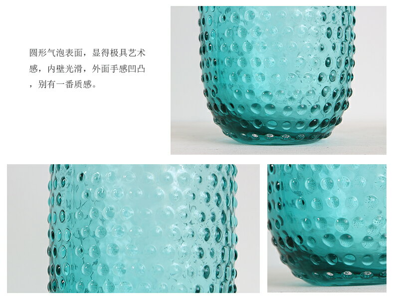 撿漏】1現代簡約玻璃花瓶客廳臥室裝飾擺件水植插花波點花瓶水養 9