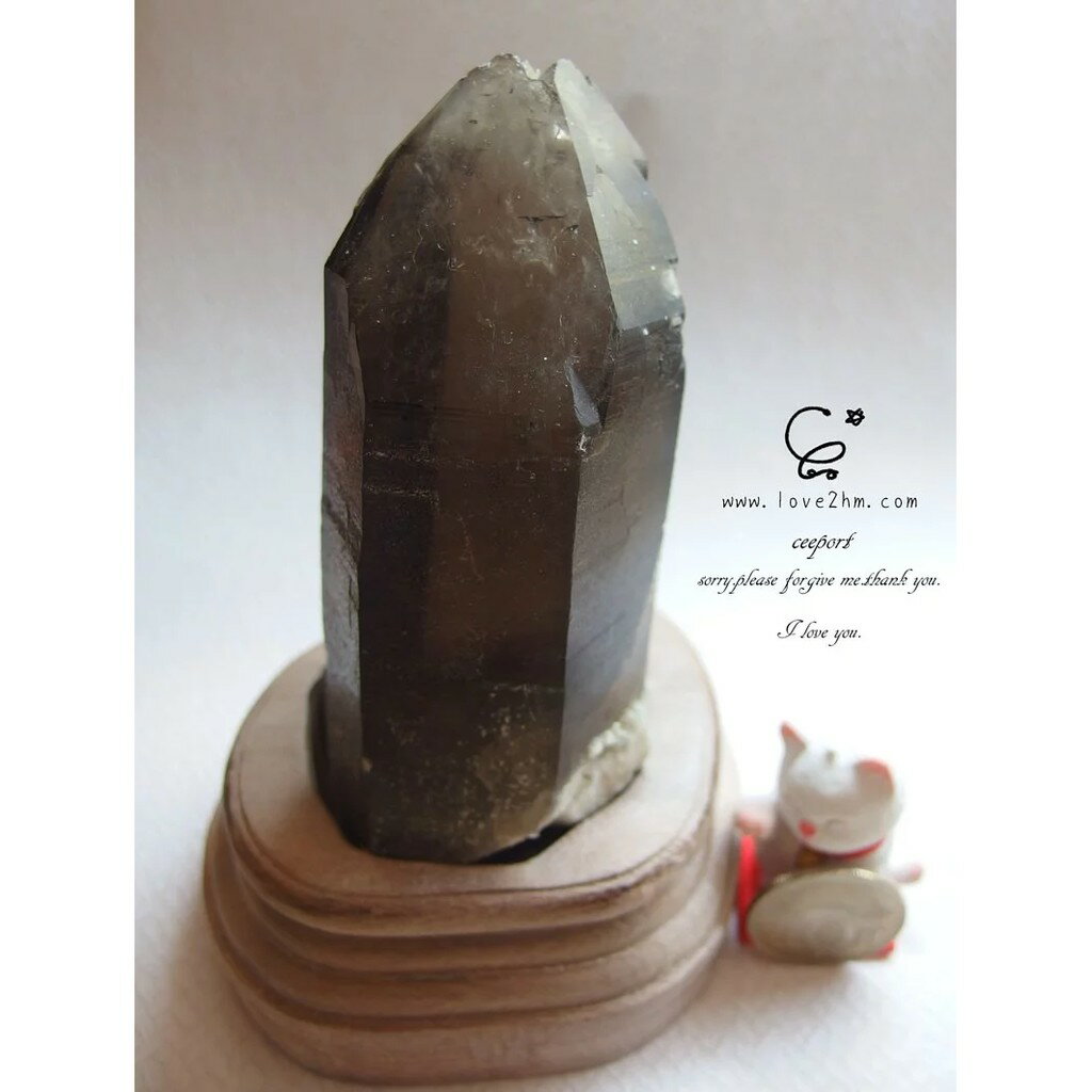黑水晶柱 34550/墨晶/水晶飾品/ [晶晶工坊-love2hm]