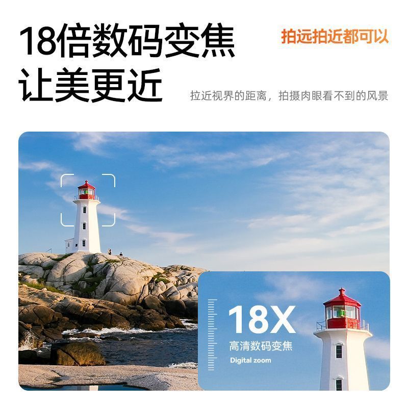 【台灣公司 可開發票】6400萬像素學生數碼相機高清翻轉屏WIFI傳手機復古美顏可自拍ccd 2