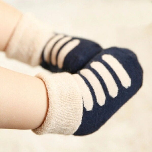 新生嬰兒兒襪子0到3個月幼兒女寶寶秋款秋季短款6一12月男生毛圈