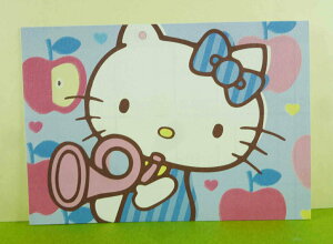 【震撼精品百貨】Hello Kitty 凱蒂貓 卡片-喇叭藍 震撼日式精品百貨