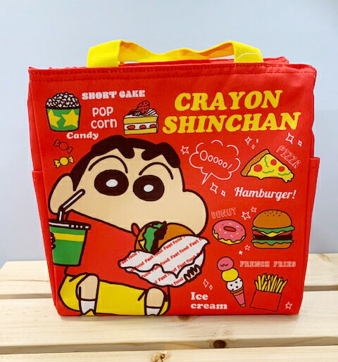 【震撼精品百貨】蠟筆小新 Crayon Shin-chan 小新保溫袋/便當袋-速食紅#50084 震撼日式精品百貨