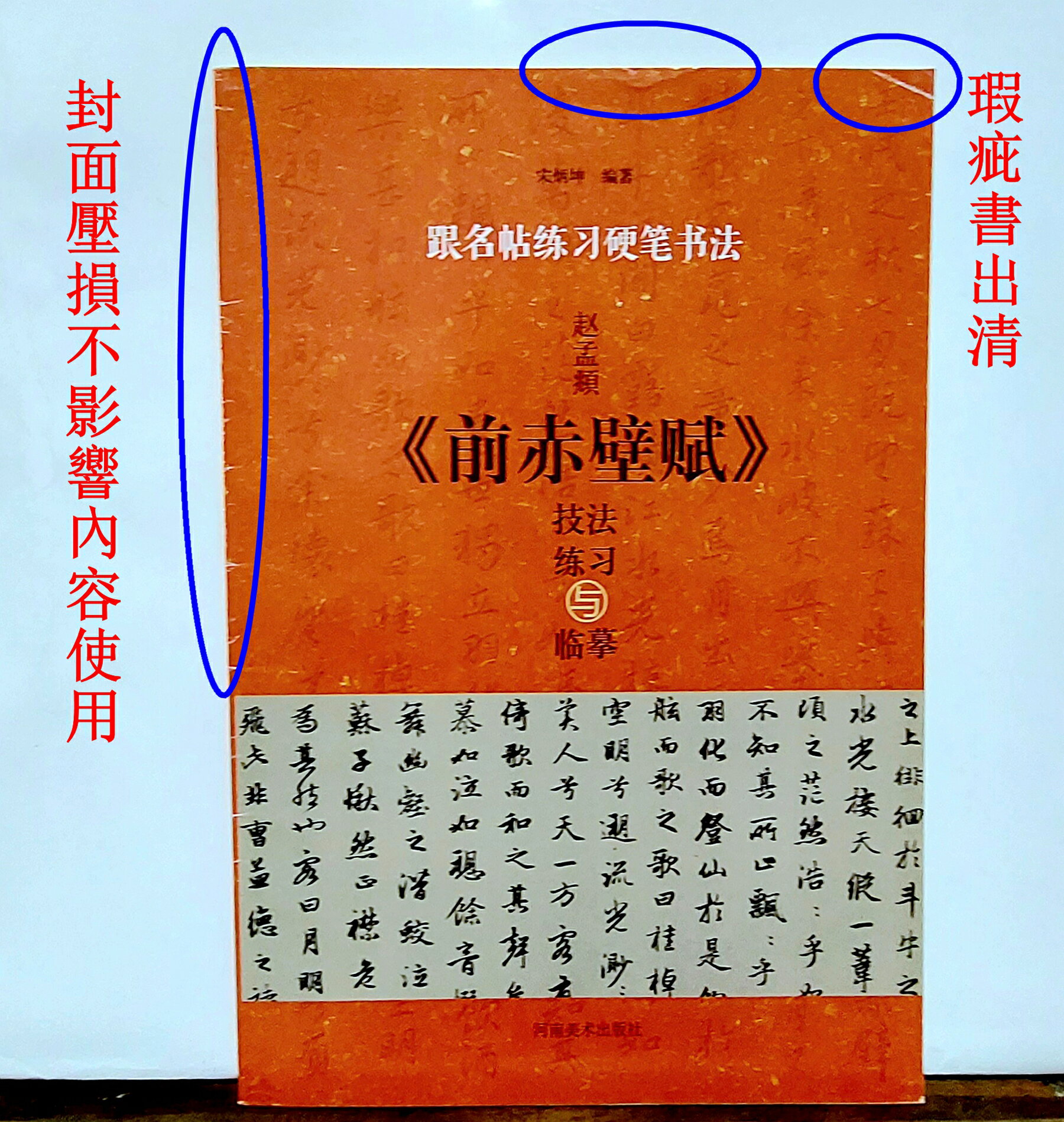 市場缺貨 《趙孟頫 前赤壁賦技法練習與臨摹》行書鋼筆字全攻略！封面壓損不影響內容使用，原價199元，出清價只要99！