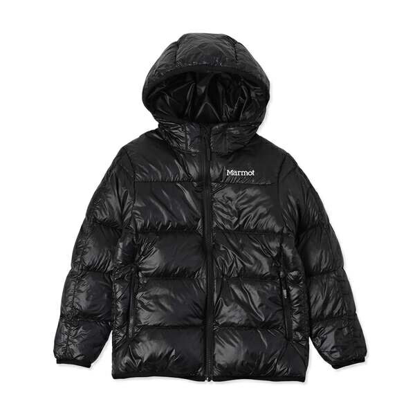 ├登山樂┤美國Marmot 750FP 兒童款連帽防風羽絨外套 # TSAKD102-J003 黑