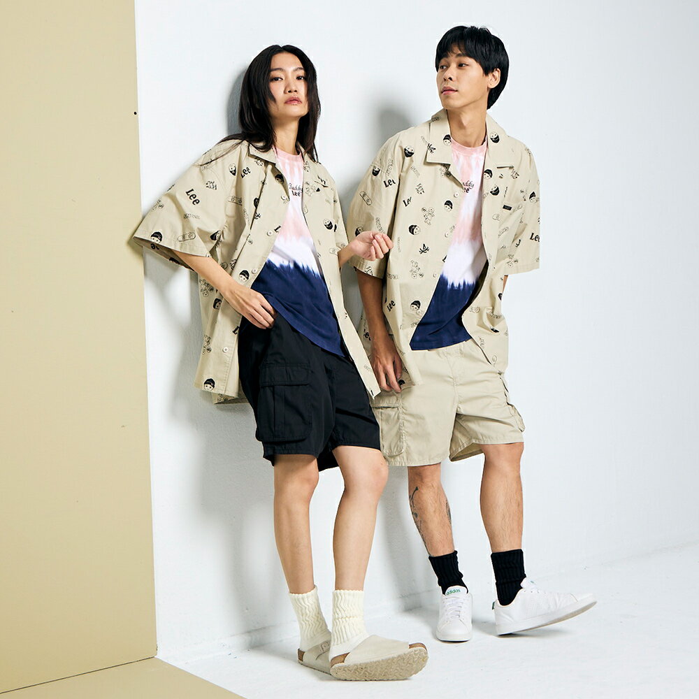 Lee 男女同款 寬鬆版 素色 鬆緊褲頭 五口袋 工裝短褲 休閒短褲 | Modern & FITS’ EM ALL 2